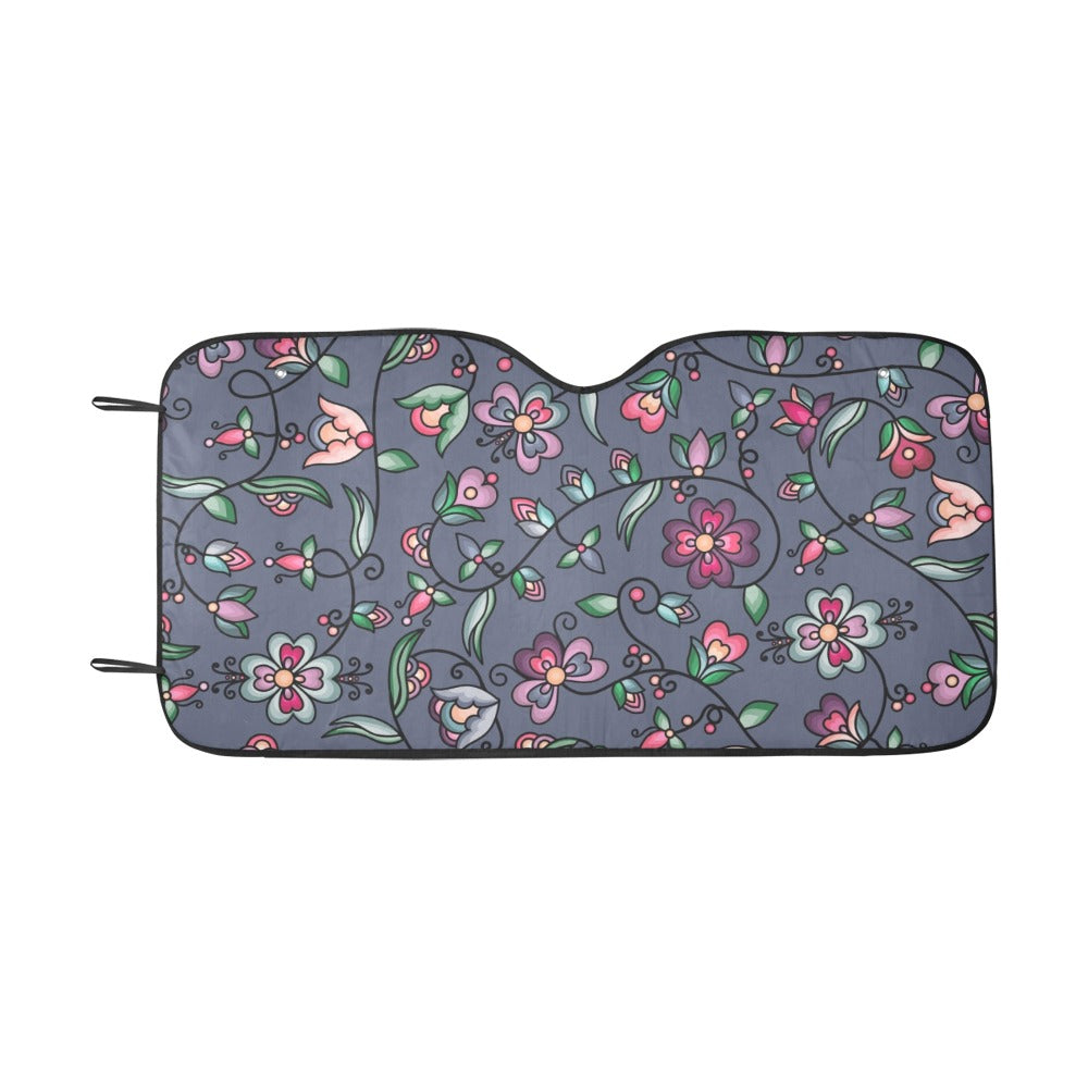 Amber Evening Garland Blue Car Sun Shade 55"x30"