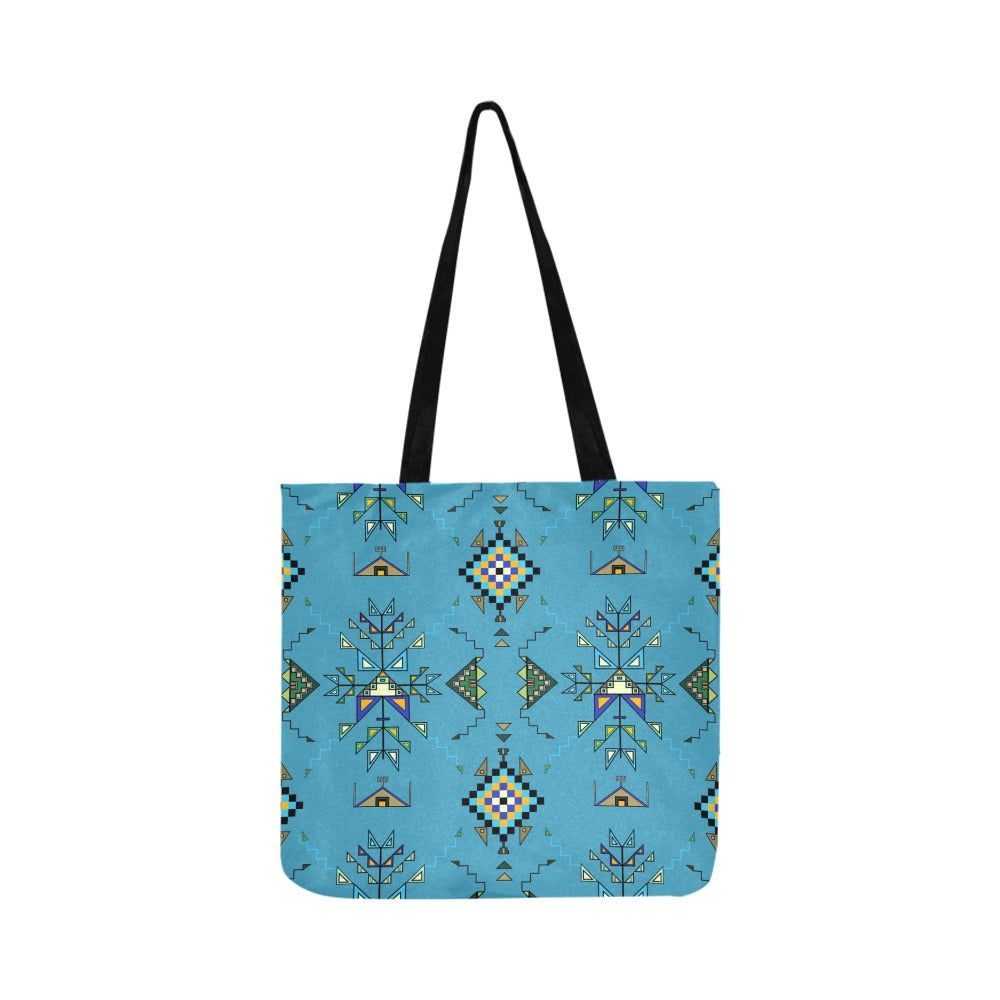 Bear Shield Blue Reusable Shopping Bag (Two sides)