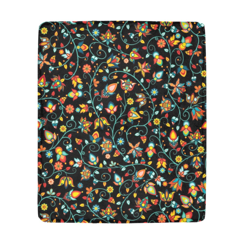 Thorny Path Black Ultra-Soft Micro Fleece Blanket 50"x60"
