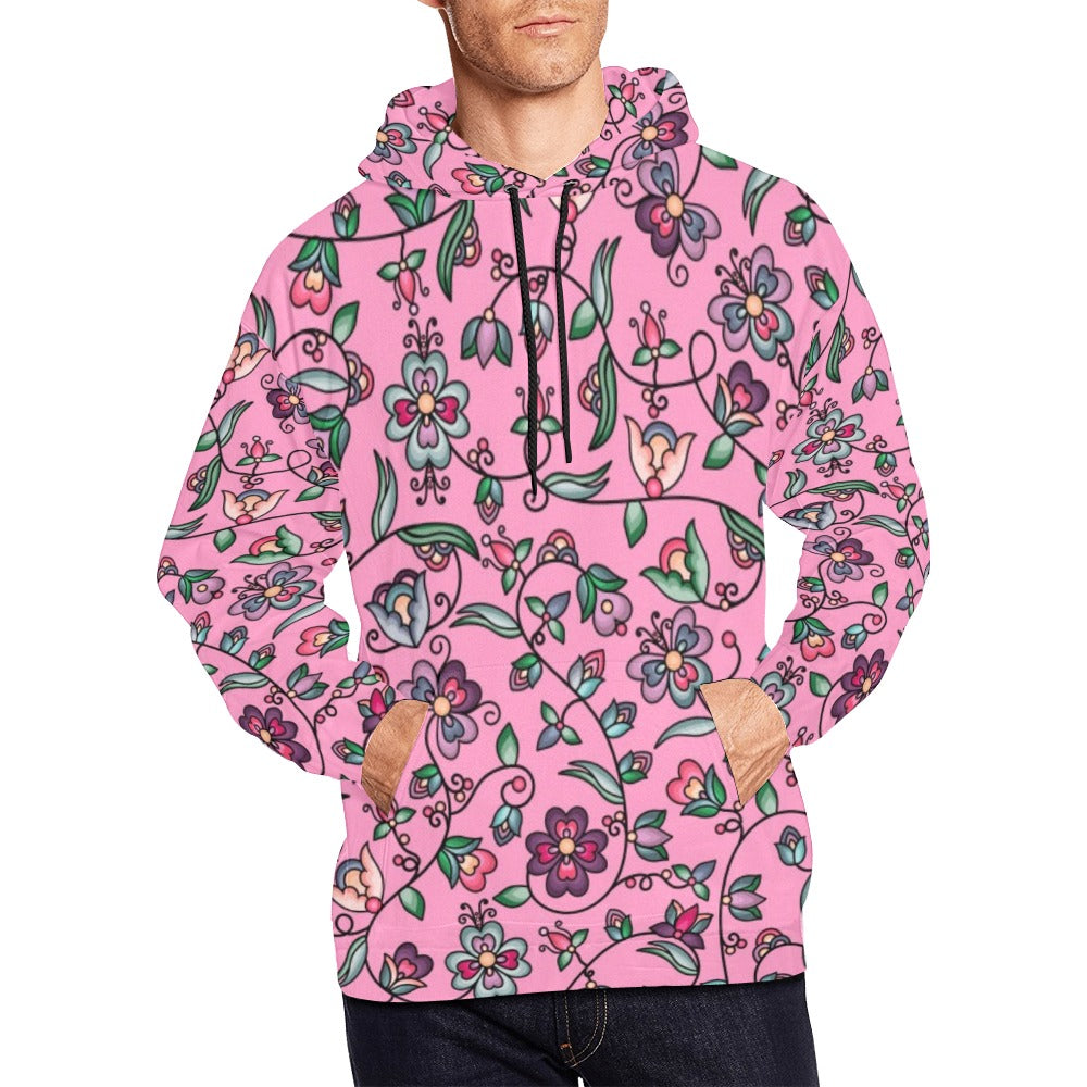 Amber Evening Garland Pink Hoodie for Men (USA Size)