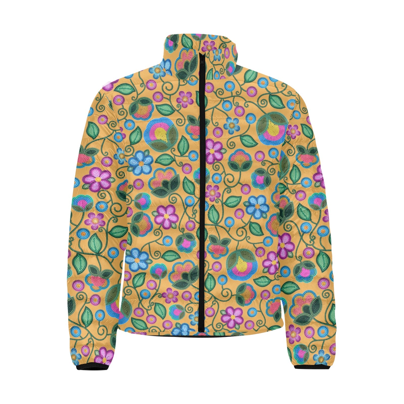 Turquoise Sunbeam Yellow Men's Padded Jacket