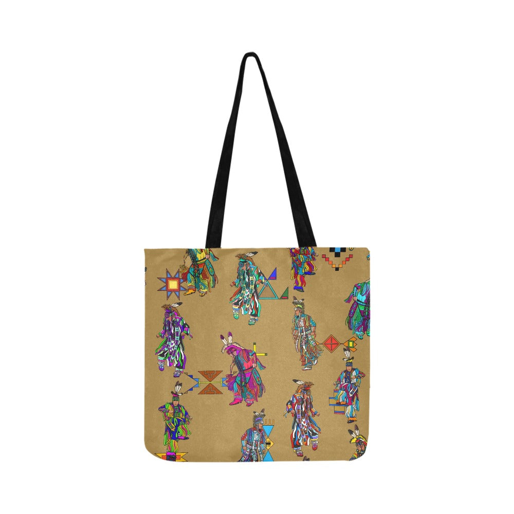Men's Grass Dancers Earth Reusable Shopping Bag (Two sides)