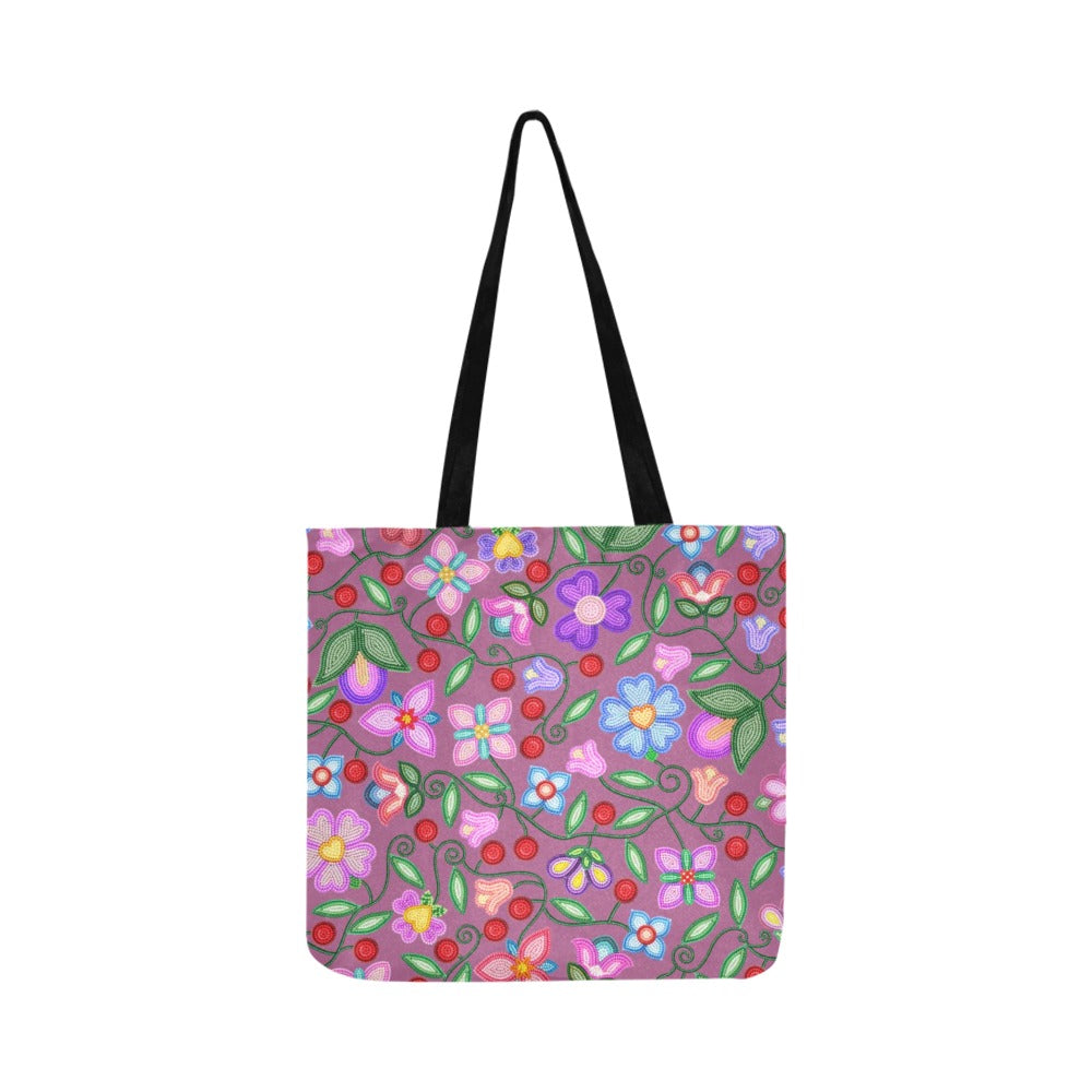Petal Harmony Dusty Rose Reusable Shopping Bag (Two sides)