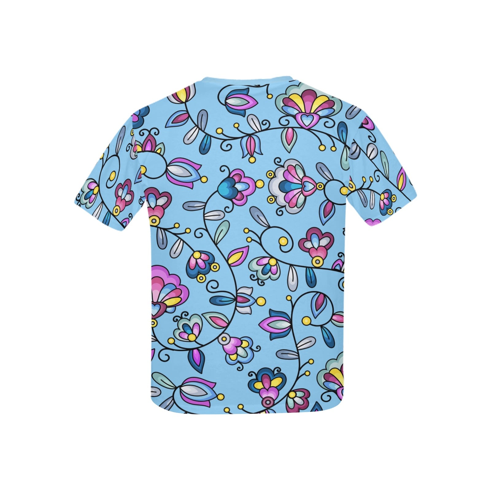 Autumn Bundle Blessing Blue Kids' T-shirt (USA Size)