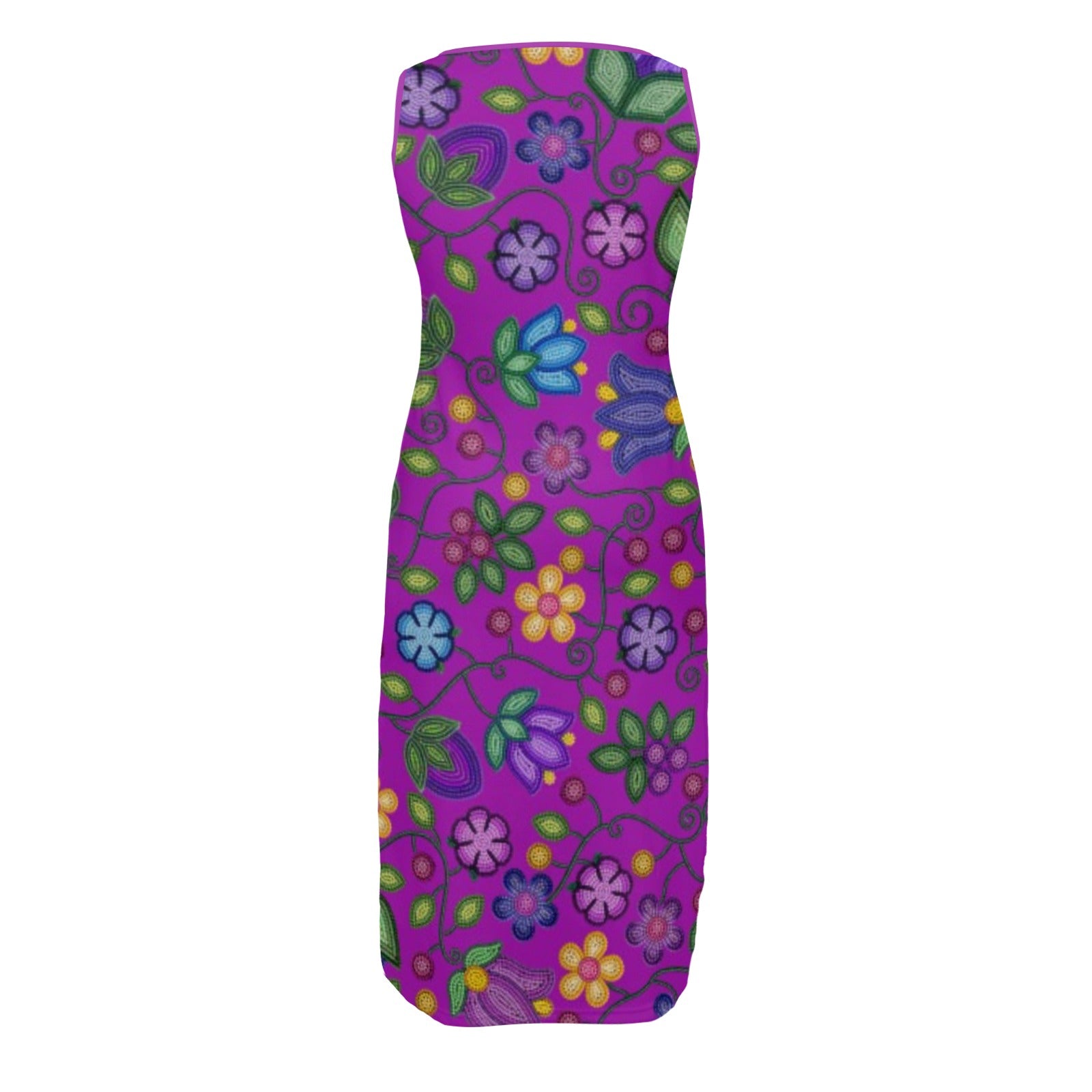 Bloom Uplift Purple Phaedra Sleeveless Open Fork Long Dress