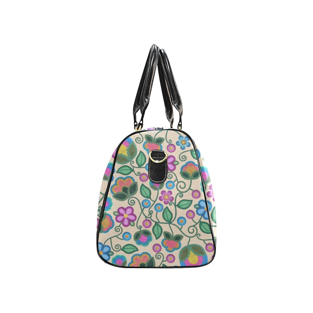 Turquoise Sunbeam Cream Waterproof Travel Bag/Small