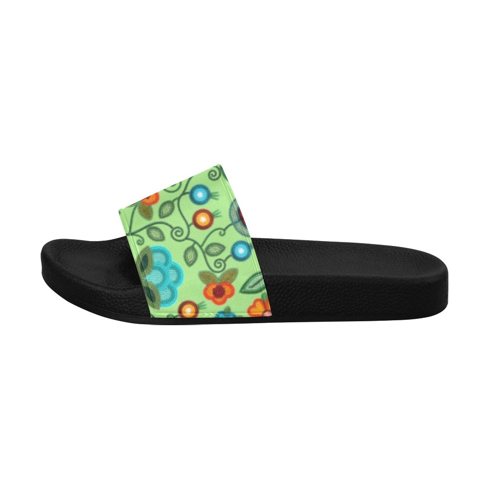 Prairie Fire Petals Sage Women's Slide Sandals