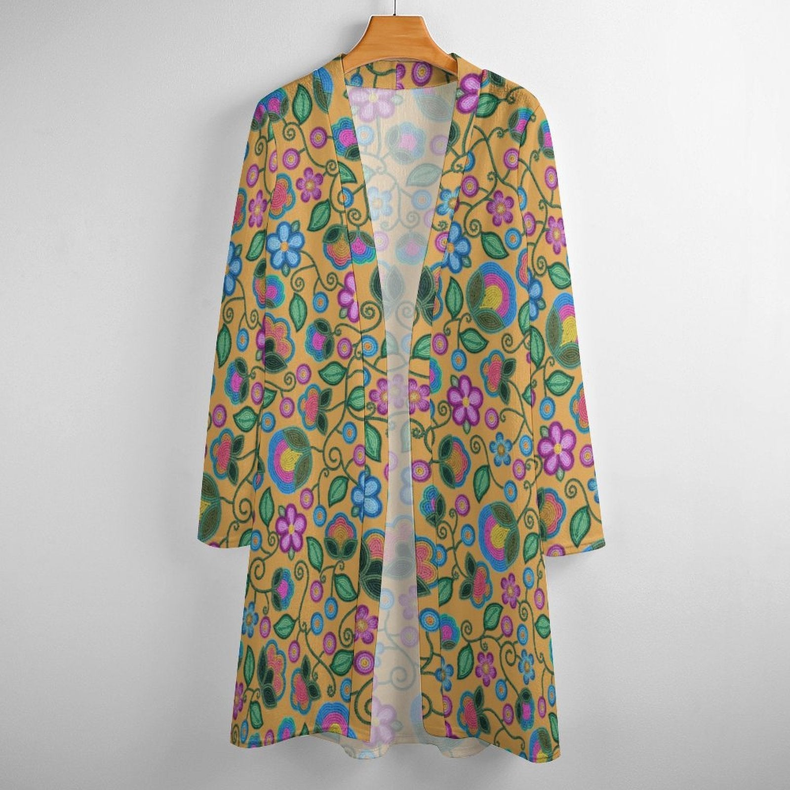 Turquoise Sunbeam Yellow Cardigan