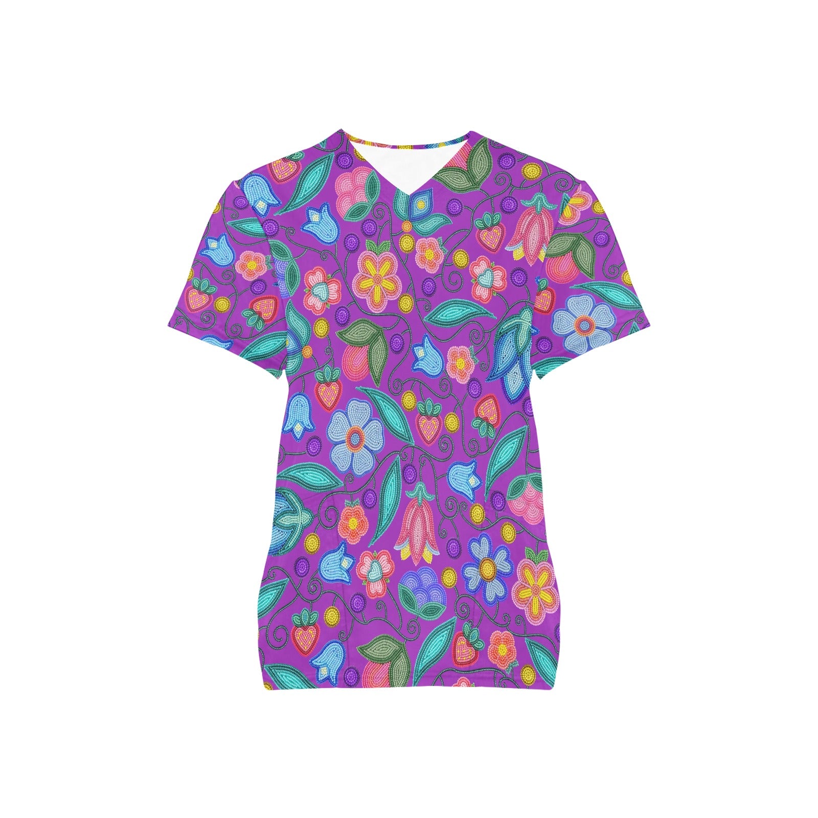 Sweet Offering Purple Scrub Top