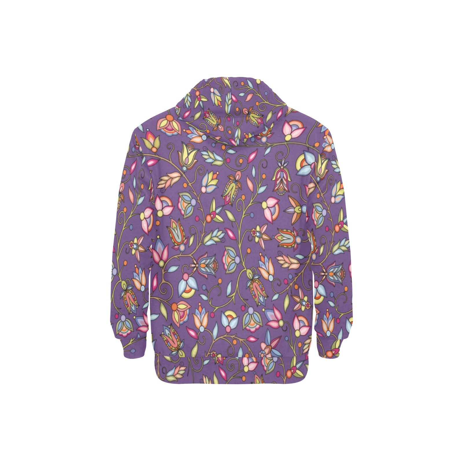 Buffalo Bloom Nightcloud Men's Long Sleeve Fleece Hoodie