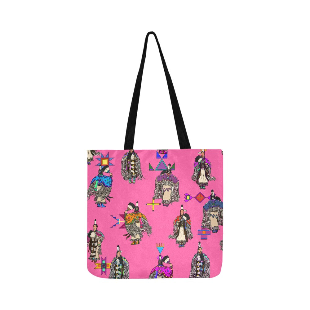 Women's Tradish Dancers Pink Reusable Shopping Bag (Two sides)