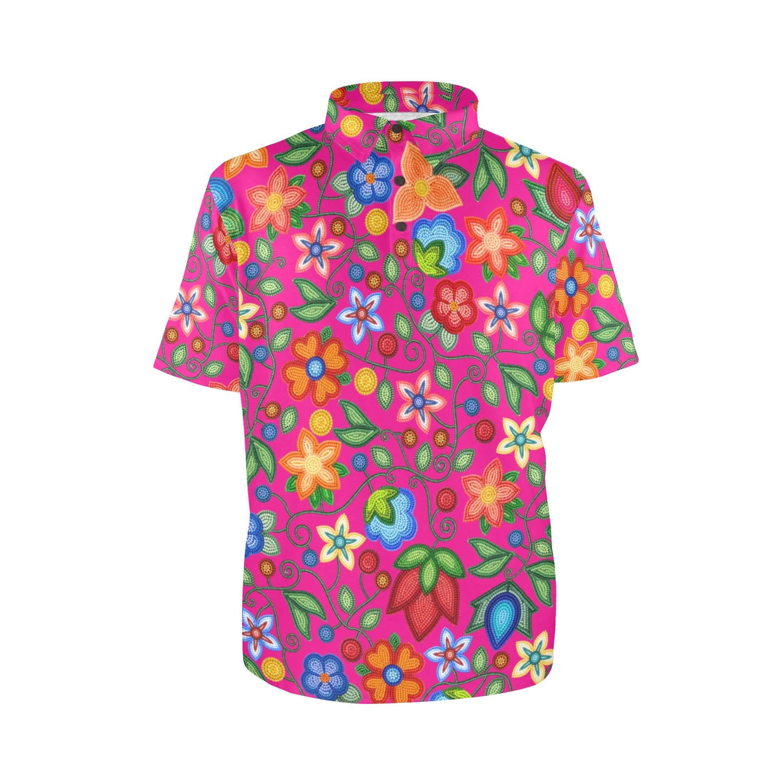 Morning Harmony Pink Polo Shirt