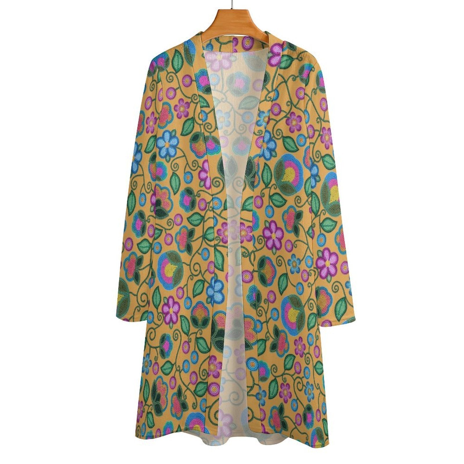 Turquoise Sunbeam Yellow Cardigan
