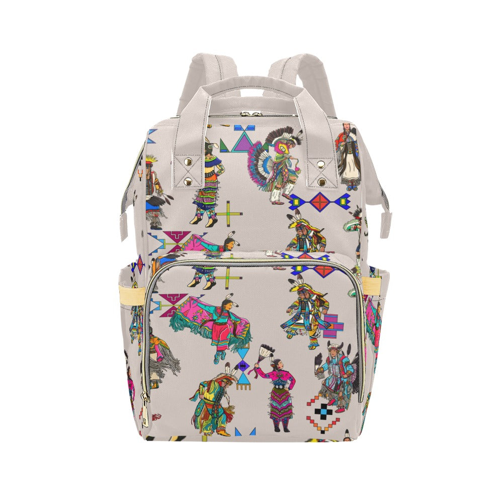 Grand Entry Dancers Muslin Multi-Function Diaper Backpack/Diaper Bag