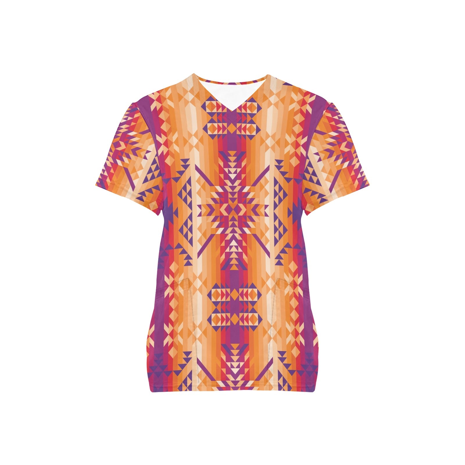 Desert Geo Scrub Top