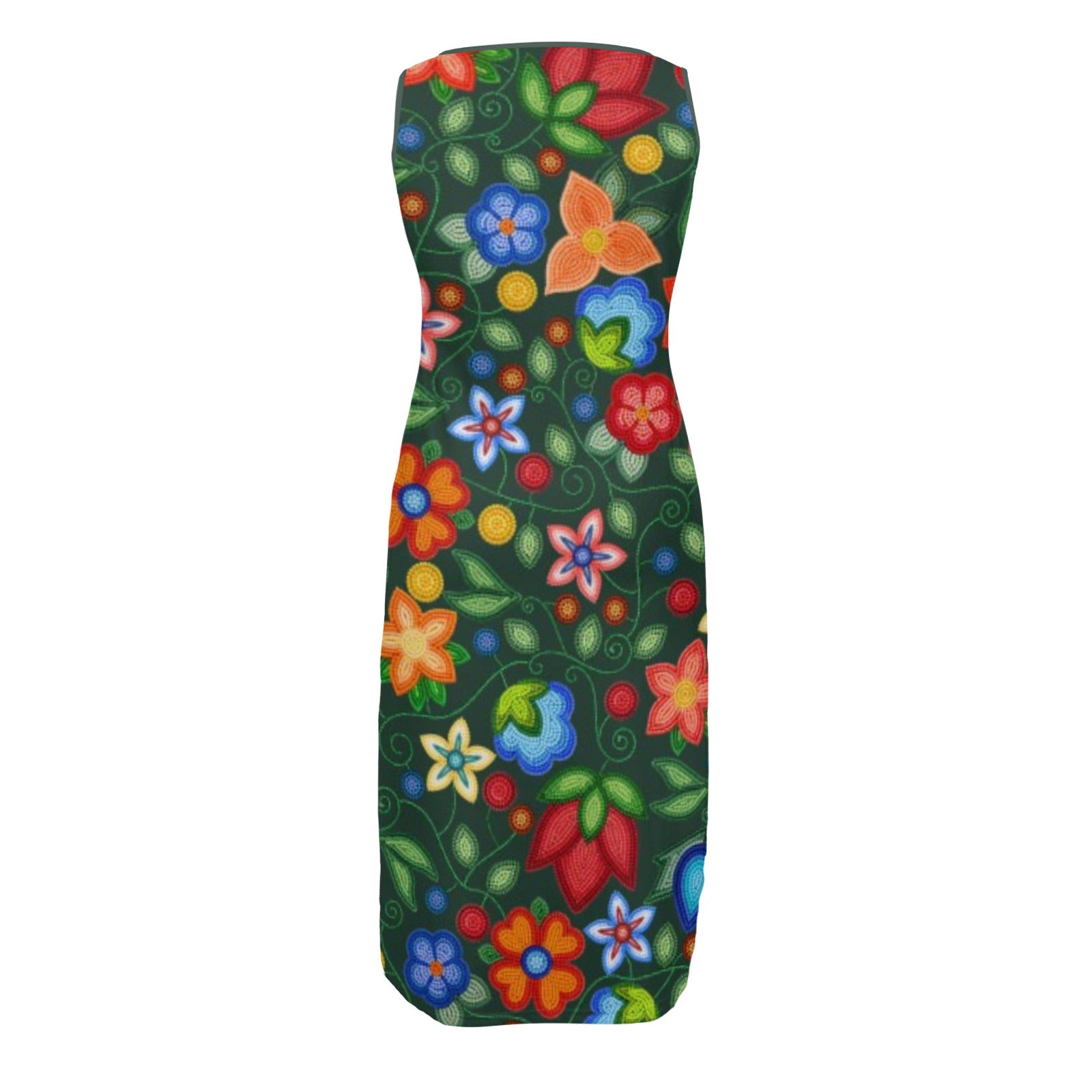 Morning Harmony Forest Phaedra Sleeveless Open Fork Long Dress