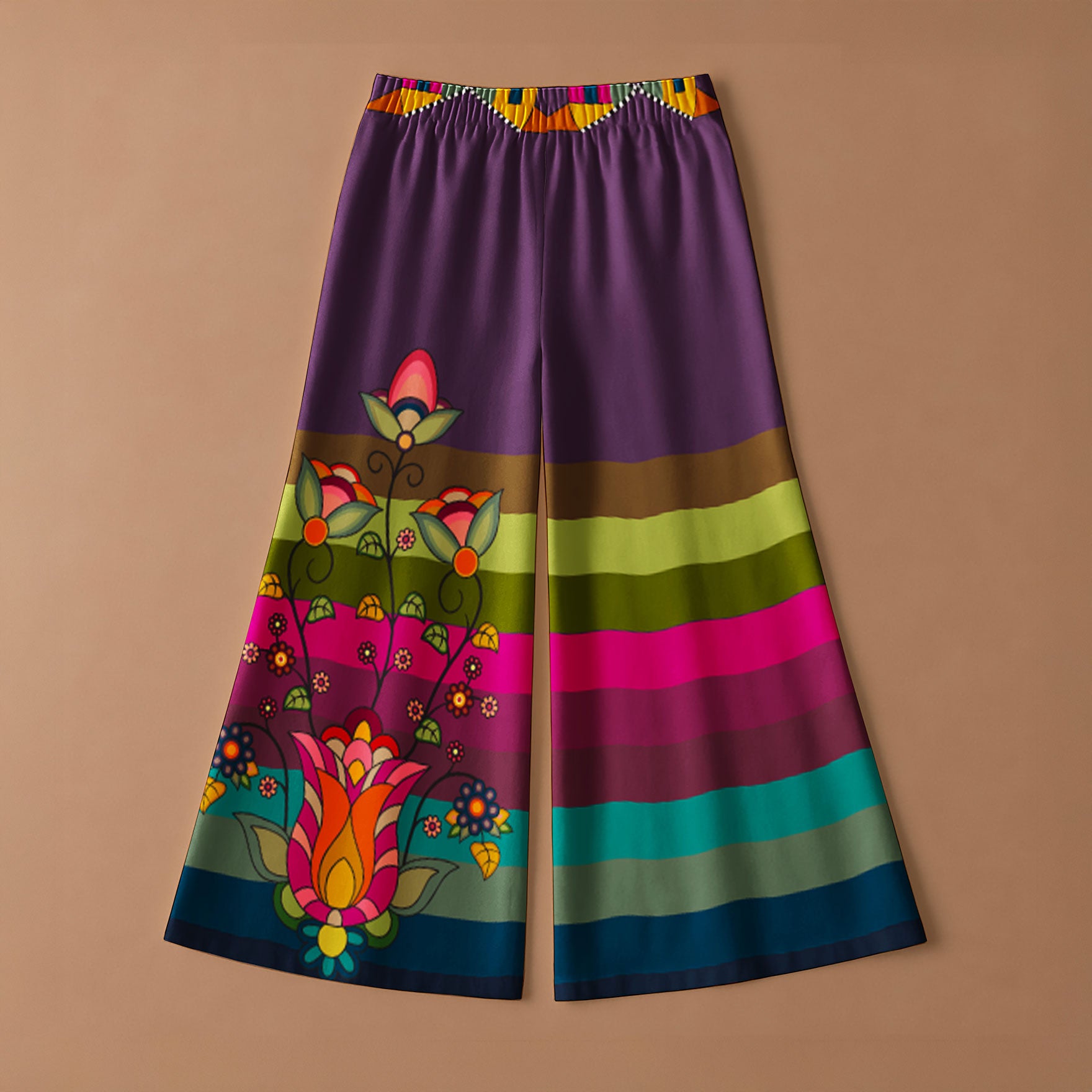 Autumn's Embrace Ribbon Pants