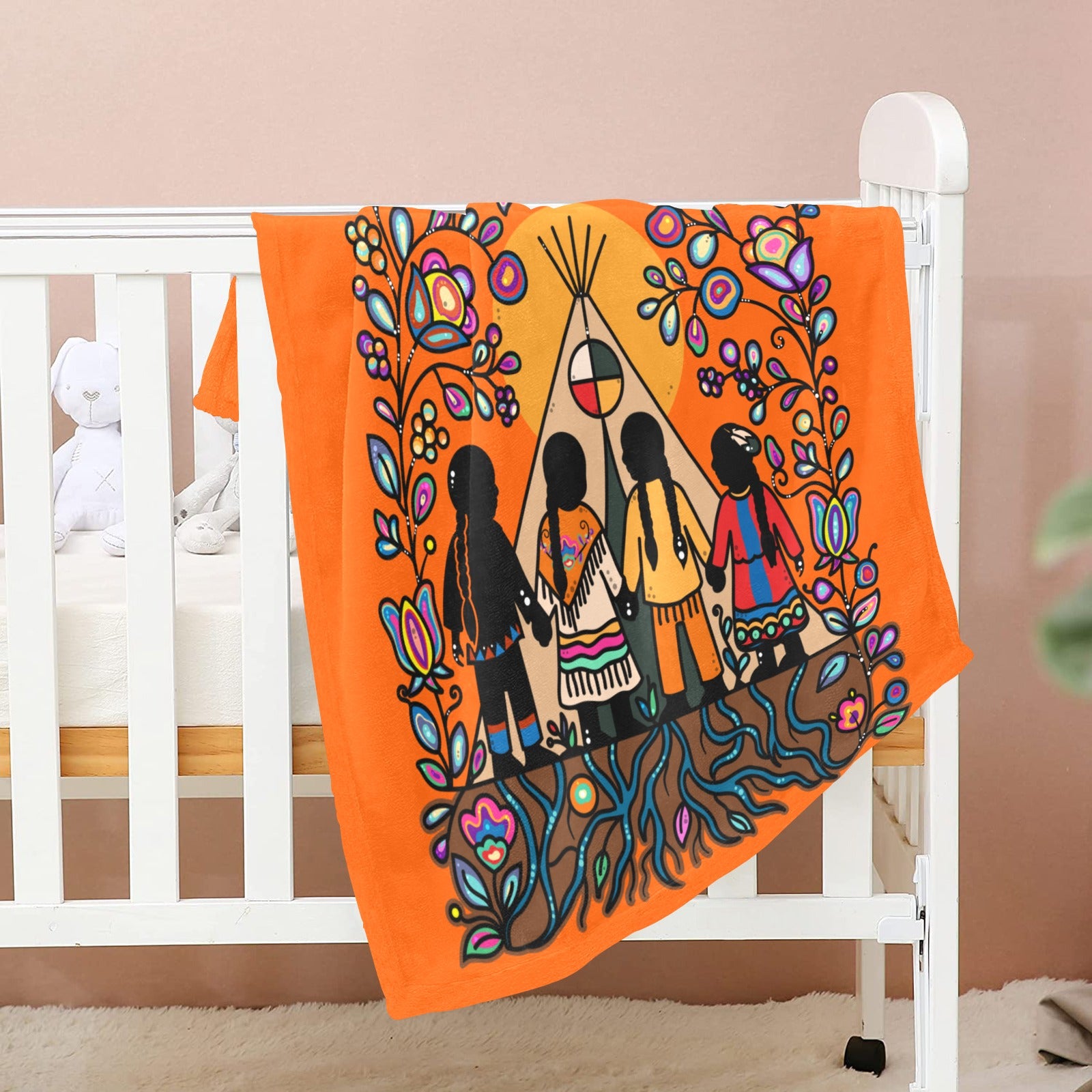 Rooted in Culture Style-02 Baby Blanket 40"x50"