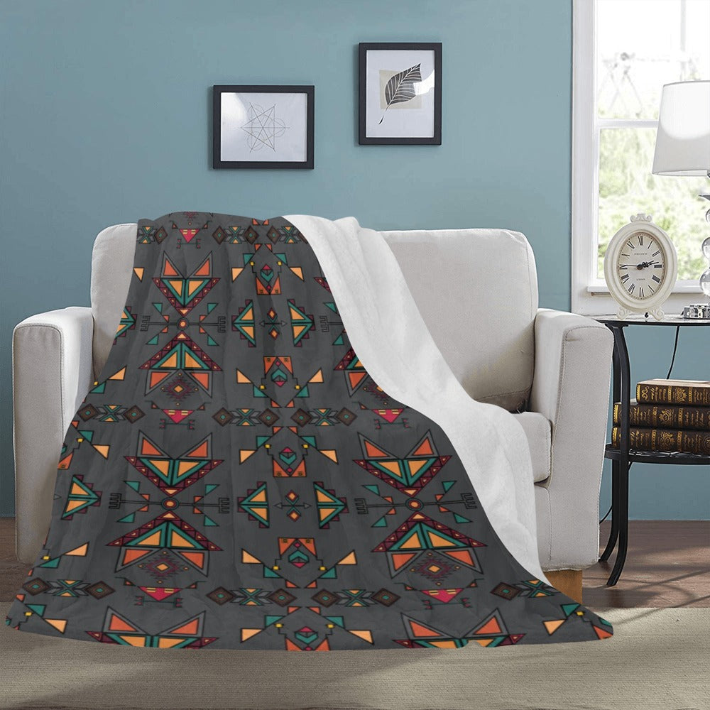 Arrow dawn Gray Ultra-Soft Micro Fleece Blanket 60"x80"