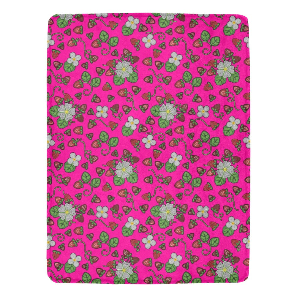 Strawberry Dreams Blush Ultra-Soft Micro Fleece Blanket 60"x80"