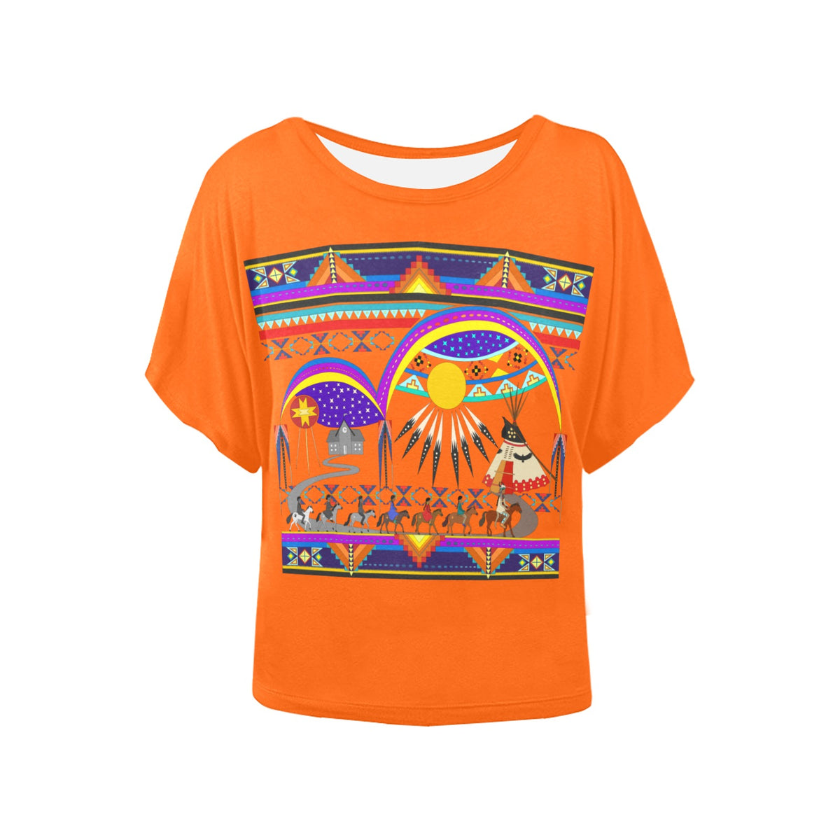 Seven Generations Medicine Women's Batwing-Sleeved Blouse T shirt