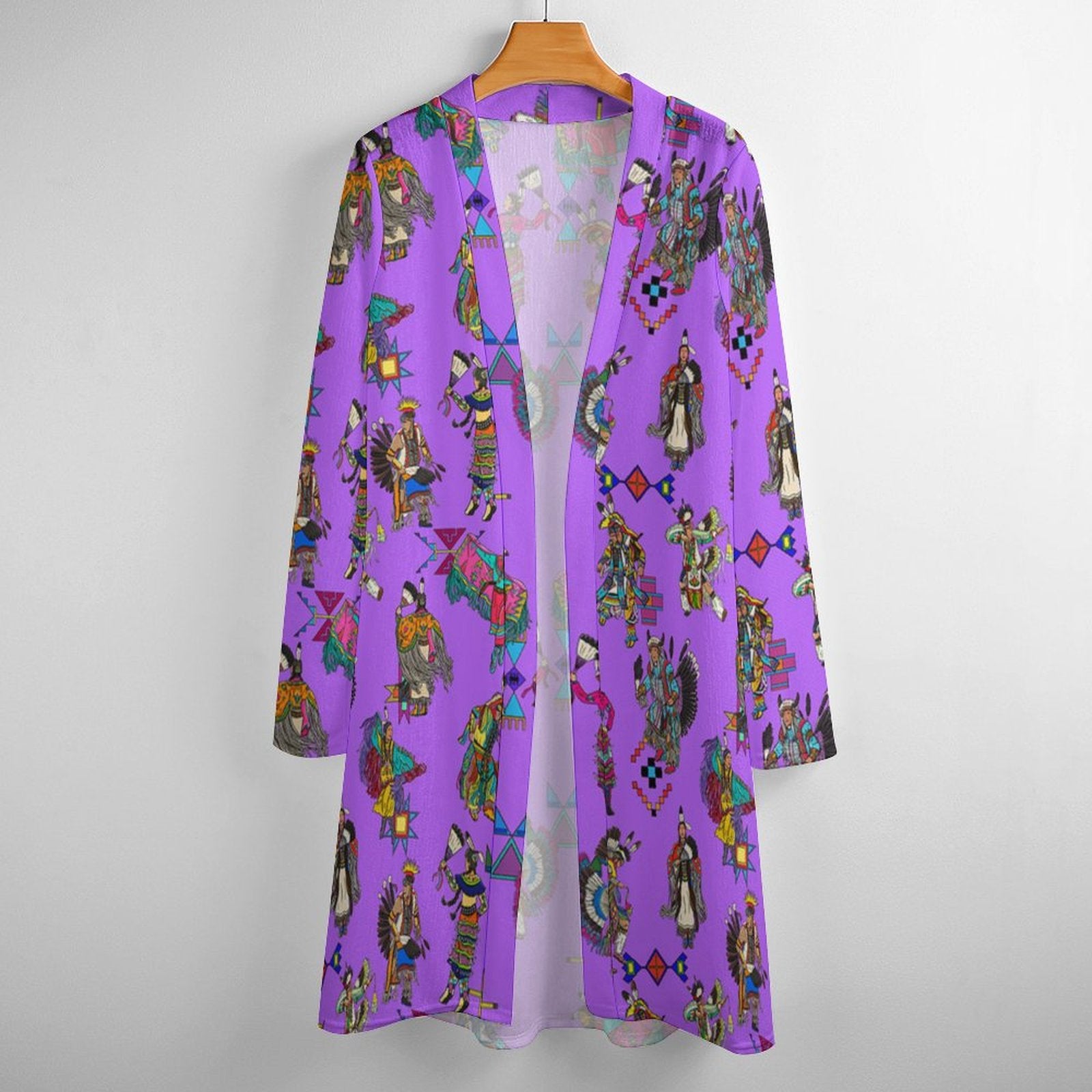 Grand Entry Dancers Purple Cardigan