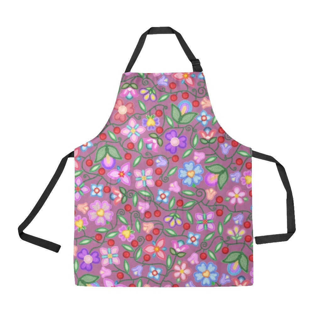 Petal Harmony Dusty Rose Apron