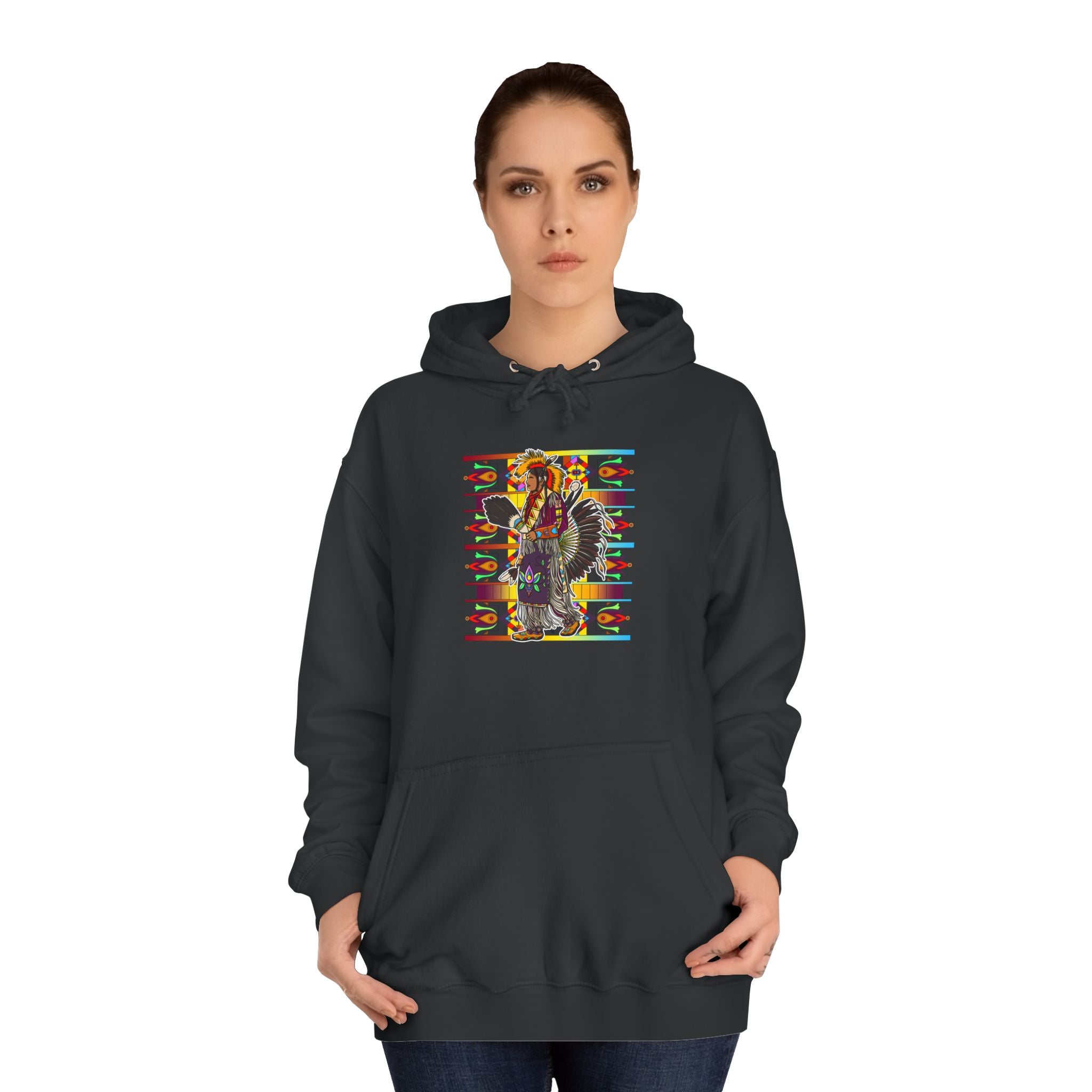 Traditional Powwow Man Dancer 2 Unisex Hoodie