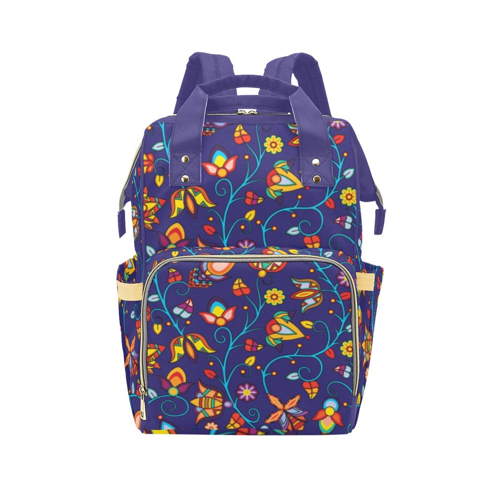 Thorny Path Blue Multi-Function Diaper Backpack/Diaper Bag