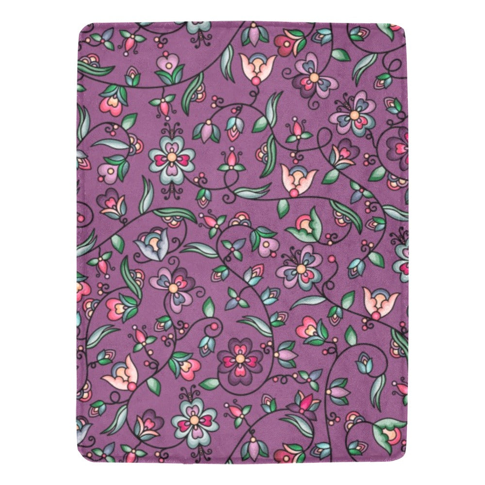Amber Evening Garland Purple Ultra-Soft Micro Fleece Blanket 60"x80"