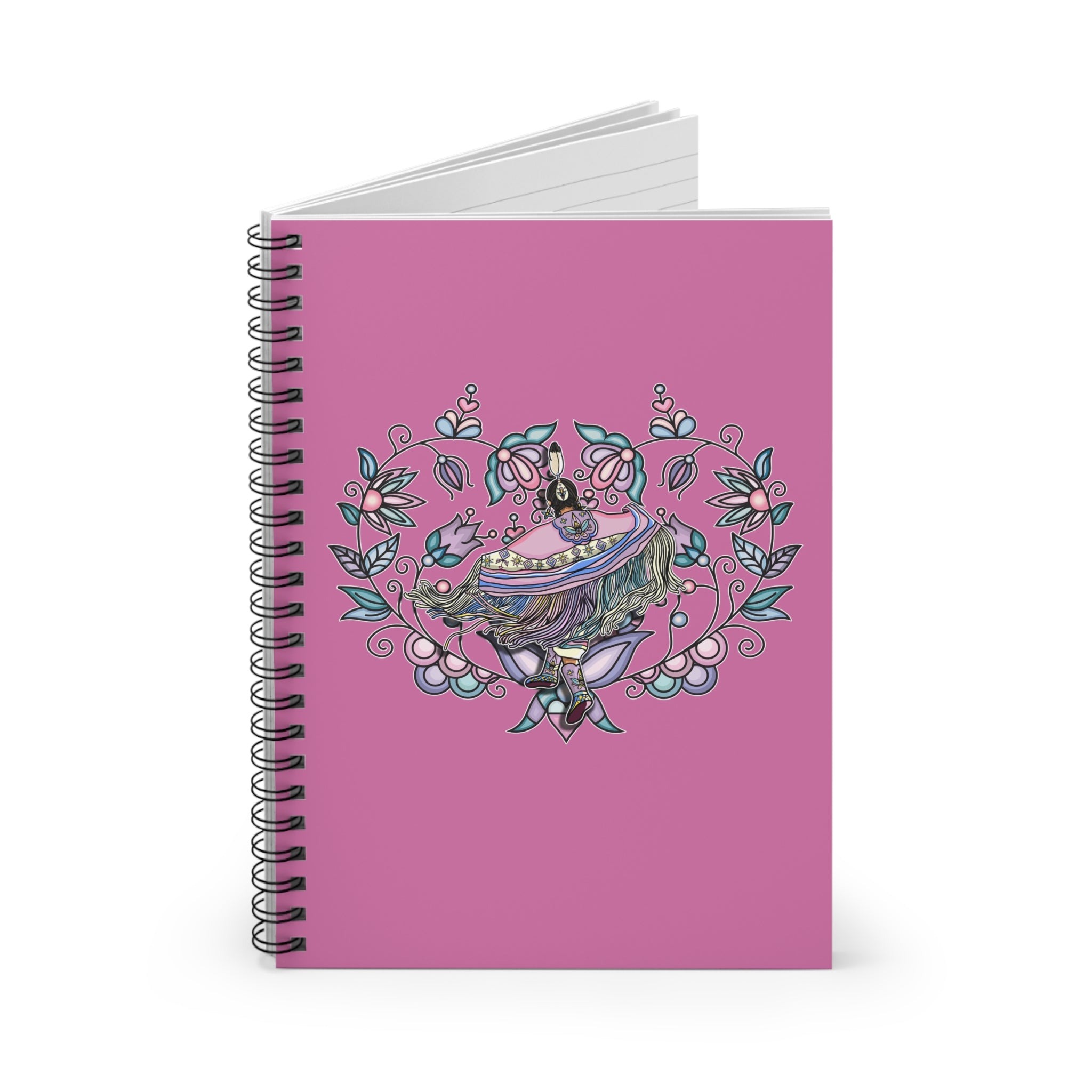 Fancy Dancer Trans BG 5 Spiral Notebook