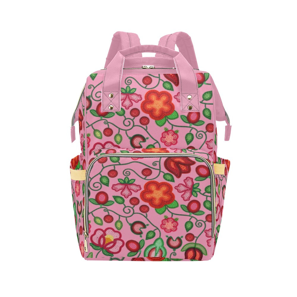 Rose Reverie Pink Multi-Function Diaper Backpack/Diaper Bag