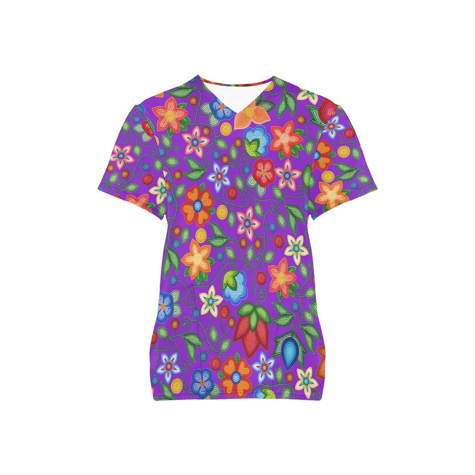 Morning Harmony Purple Scrub Top