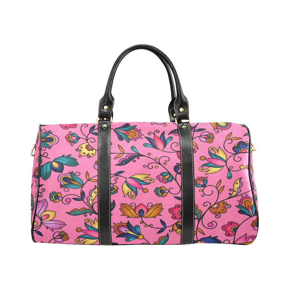 Copper Prairie Petals Pink Waterproof Travel Bag/Small
