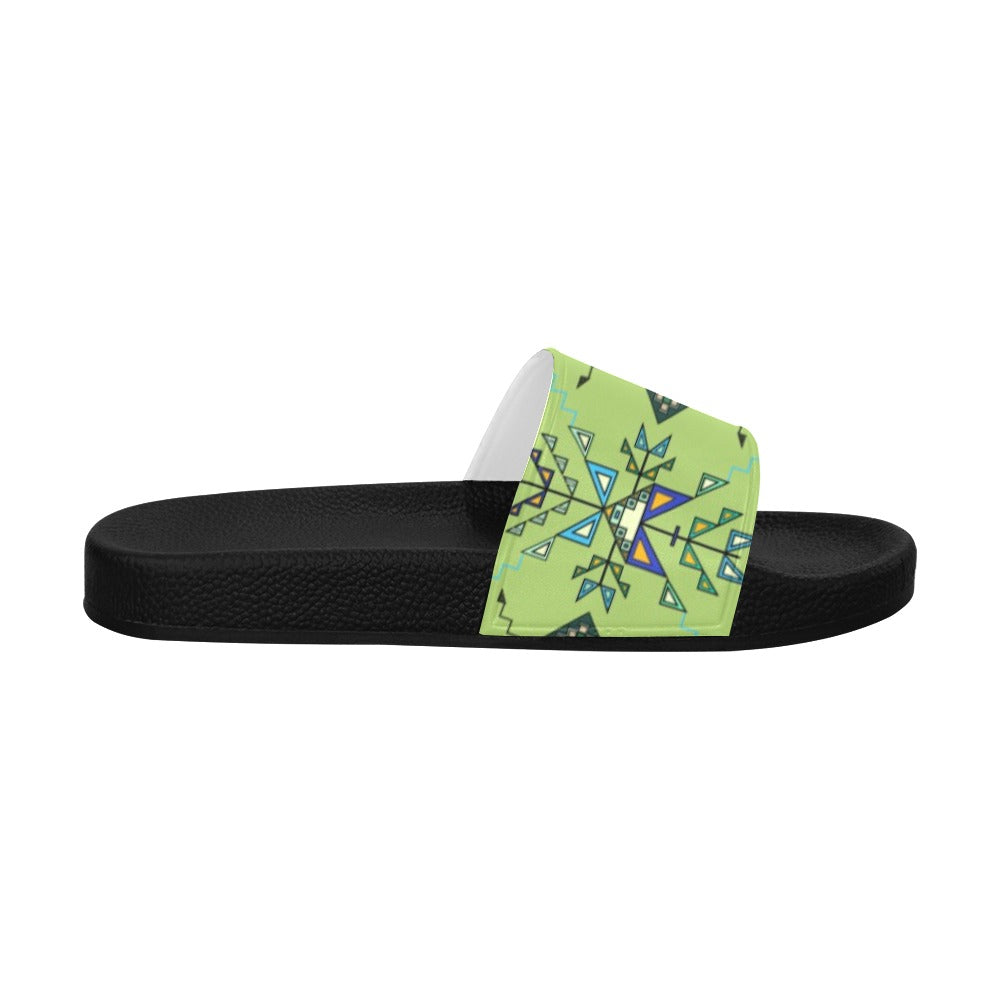 Bear Shield Green Men's Slide Sandals