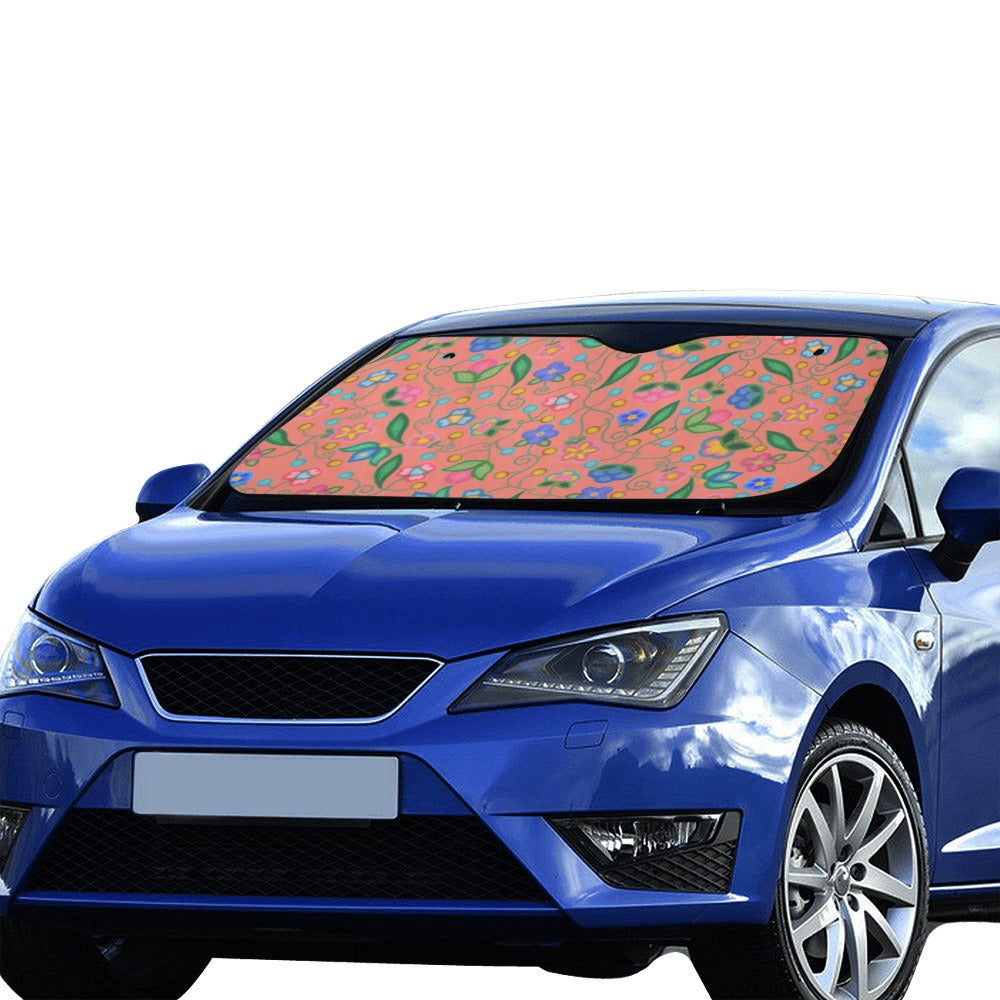 Skyberry Serenade Peach Car Sun Shade 55"x30"