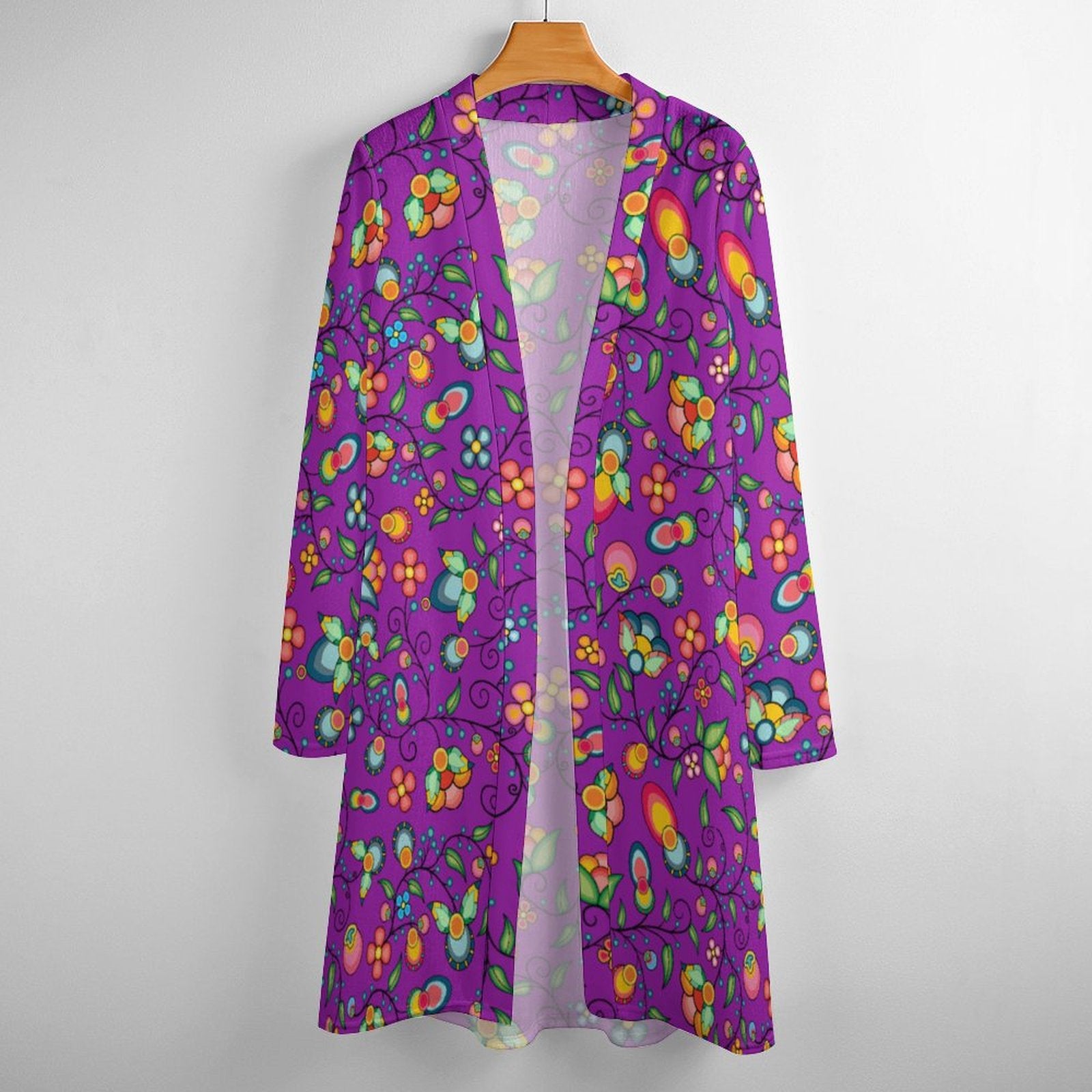 Floral Bounty Purple Cardigan