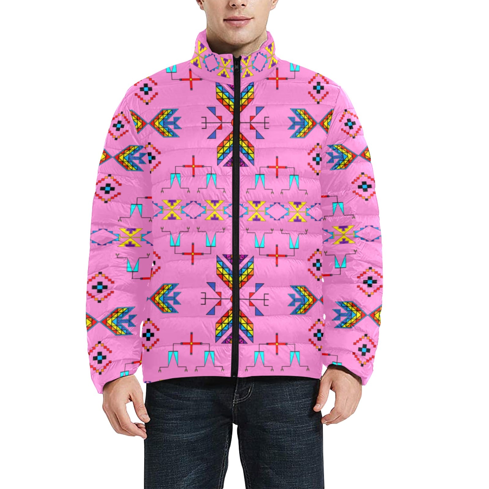 Rainbow Chief Rainbow Blush Men's Padded Jacket