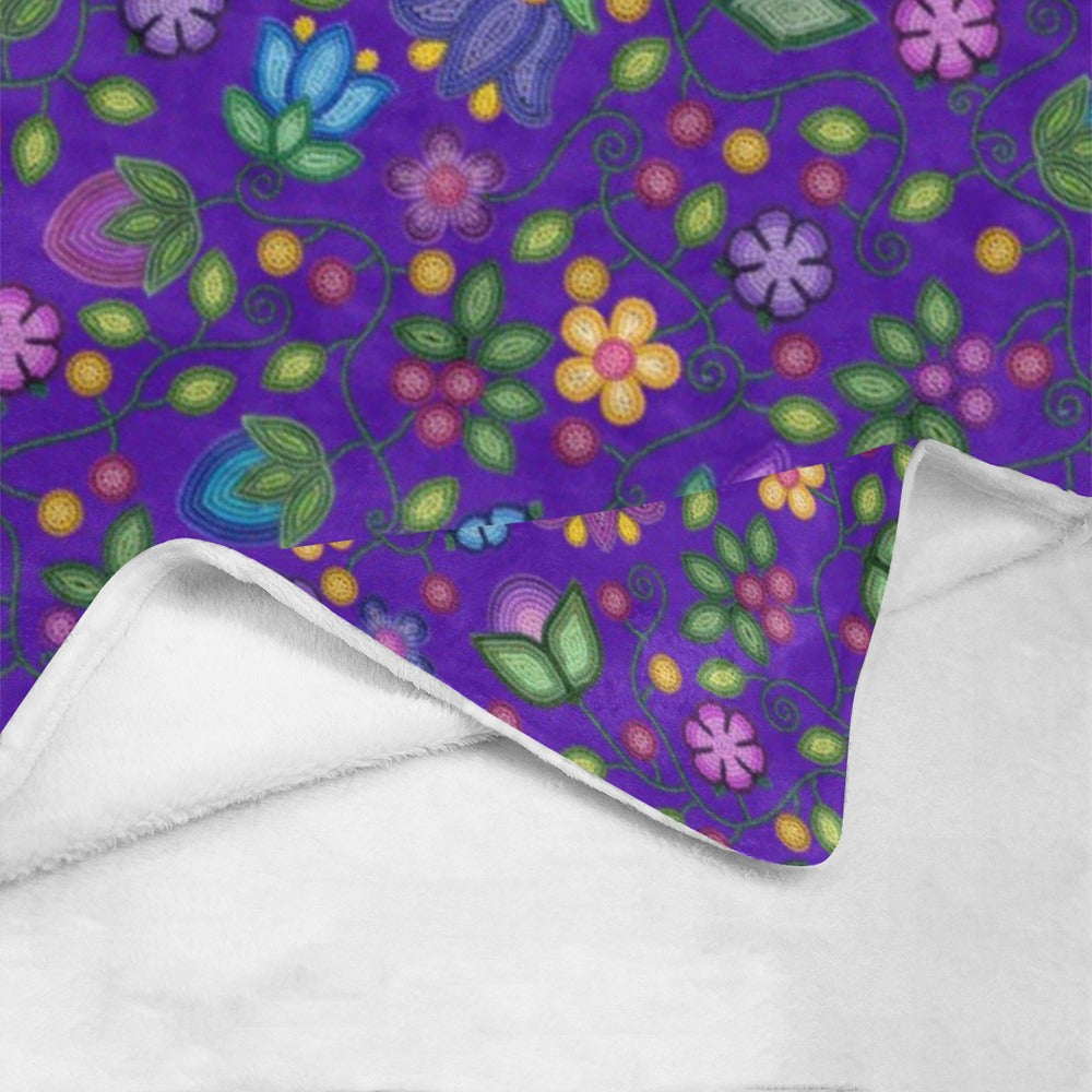 Bloom Uplift Indigo Ultra-Soft Micro Fleece Blanket 60"x80"