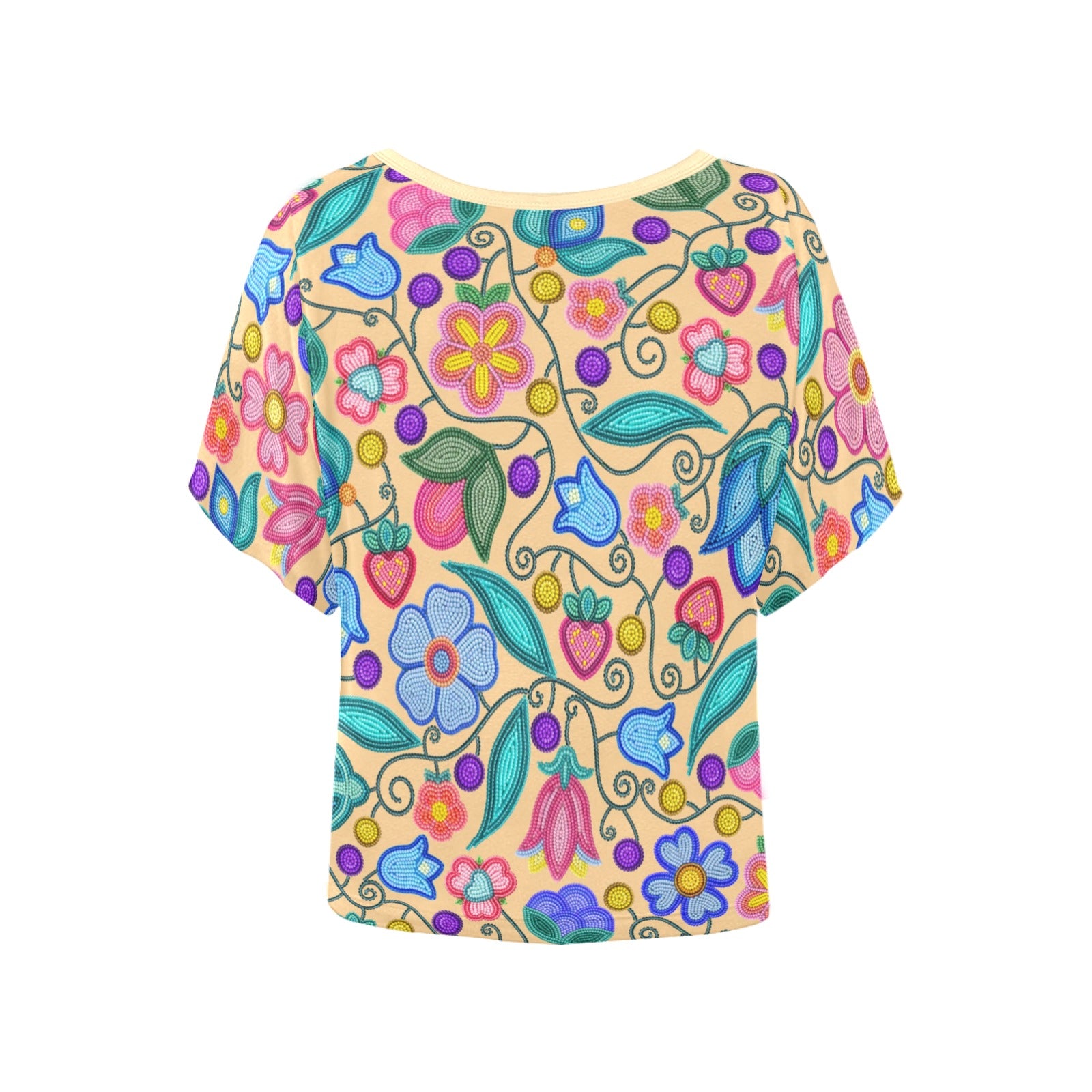 Sweet Offering Cream Women's Batwing-Sleeved Blouse T-shirt