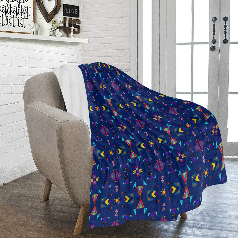 Enemy Territory Dark Navy Ultra-Soft Micro Fleece Blanket 50"x60"