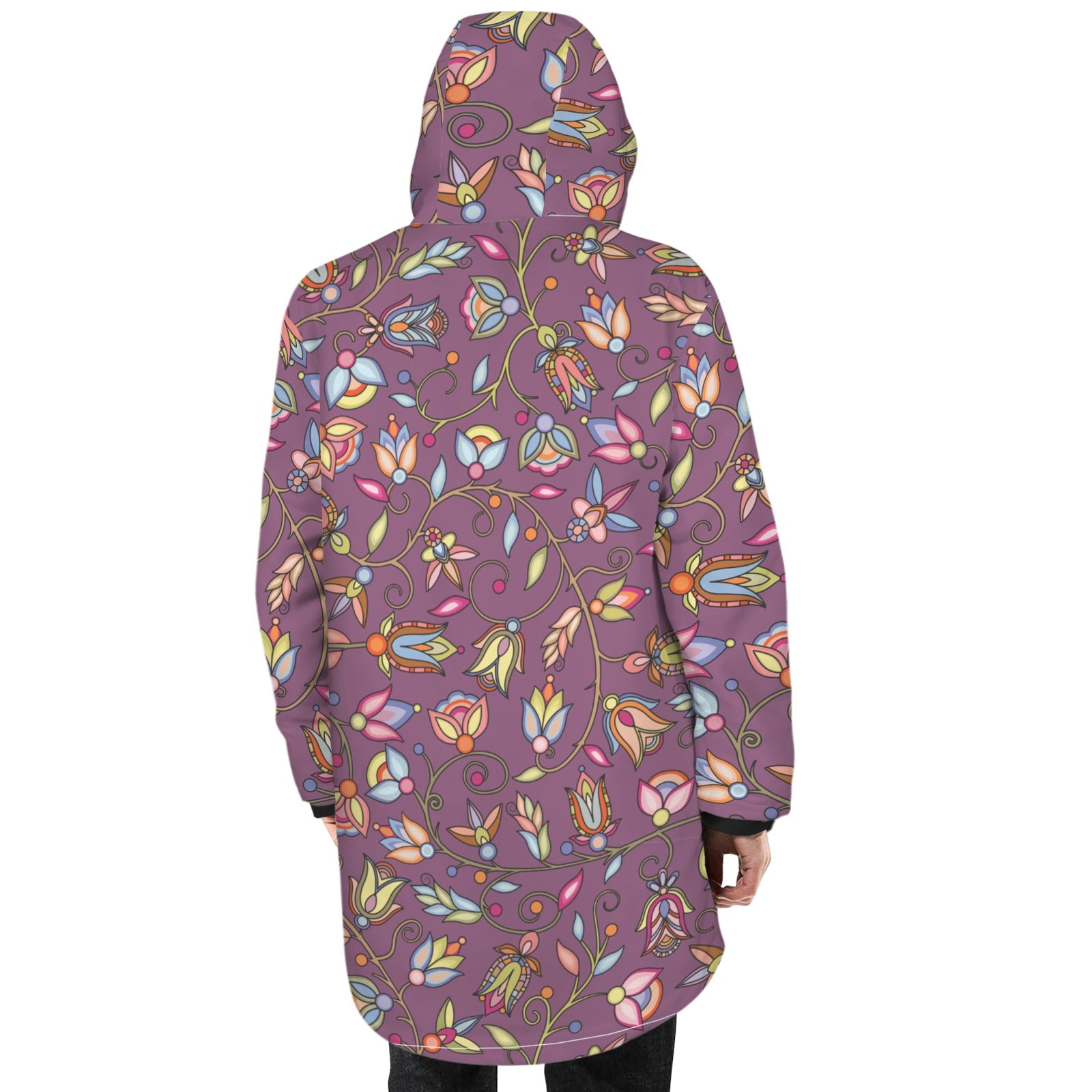 Buffalo Bloom Berry Bush Unisex Sherpa Lined Hooded Coat