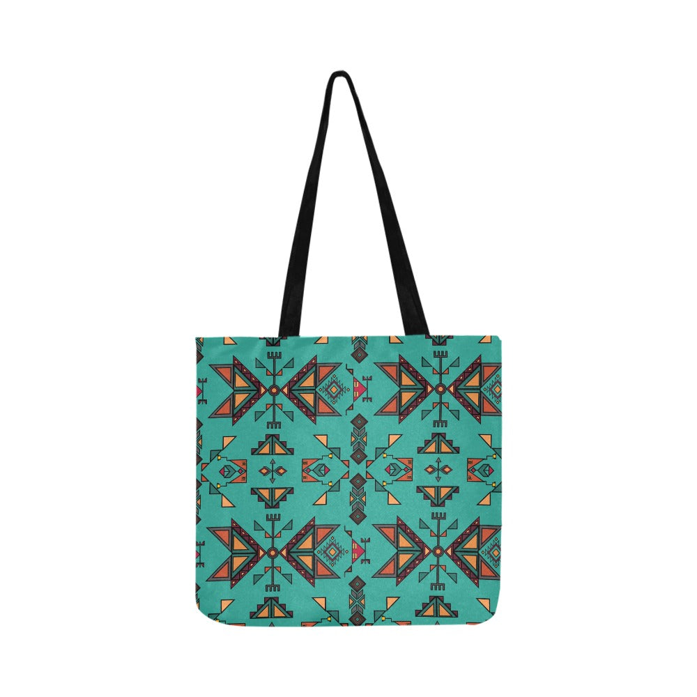 Arrow Dawn Turquoise Reusable Shopping Bag (Two sides)
