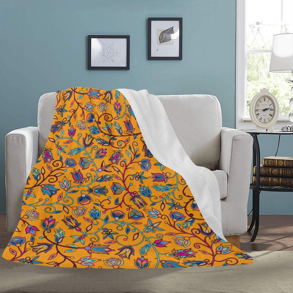 Buffalo Bloom Orange Ultra-Soft Micro Fleece Blanket 60"x80"