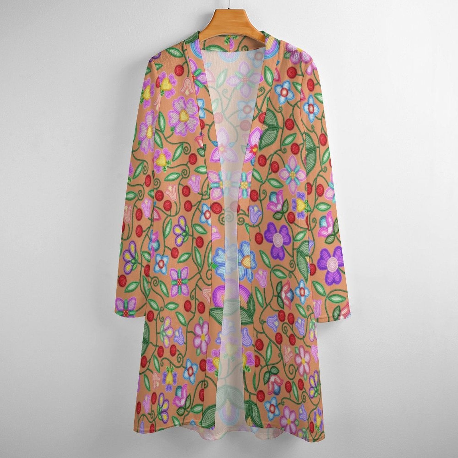 Petal Harmony Terracotta Cardigan