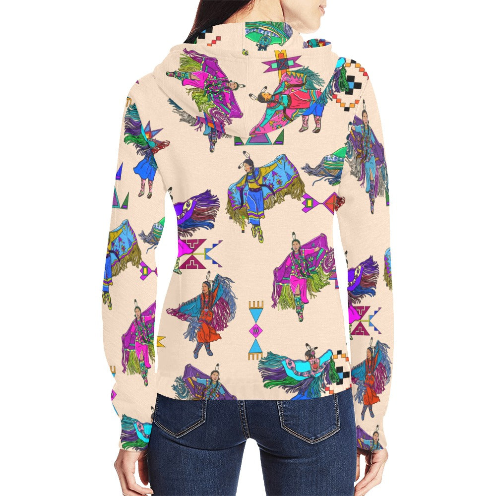 Women's Fancy Dancers Muslin Full Zip Hoodie for Women
