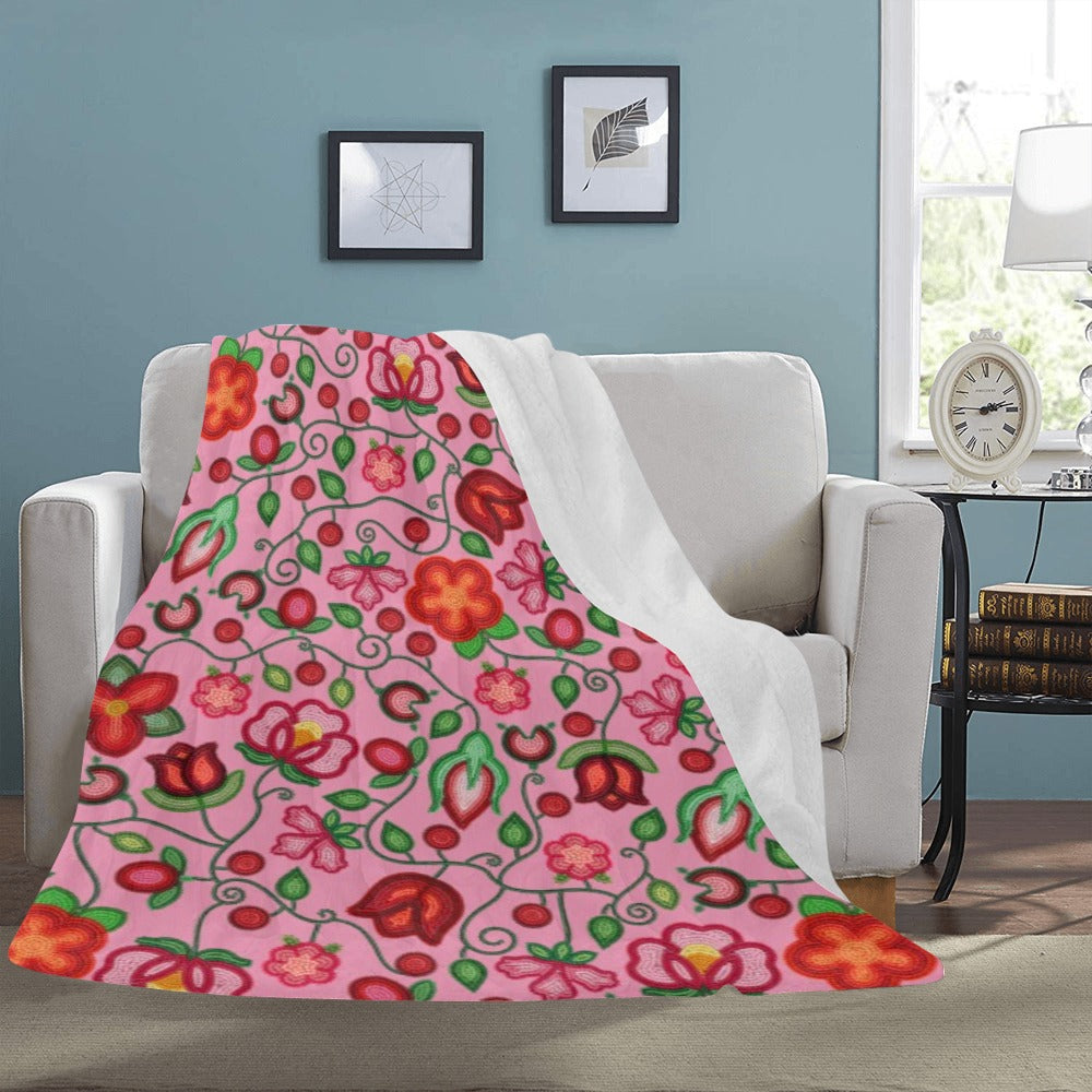 Rose Reverie Pink Ultra-Soft Micro Fleece Blanket 60"x80"