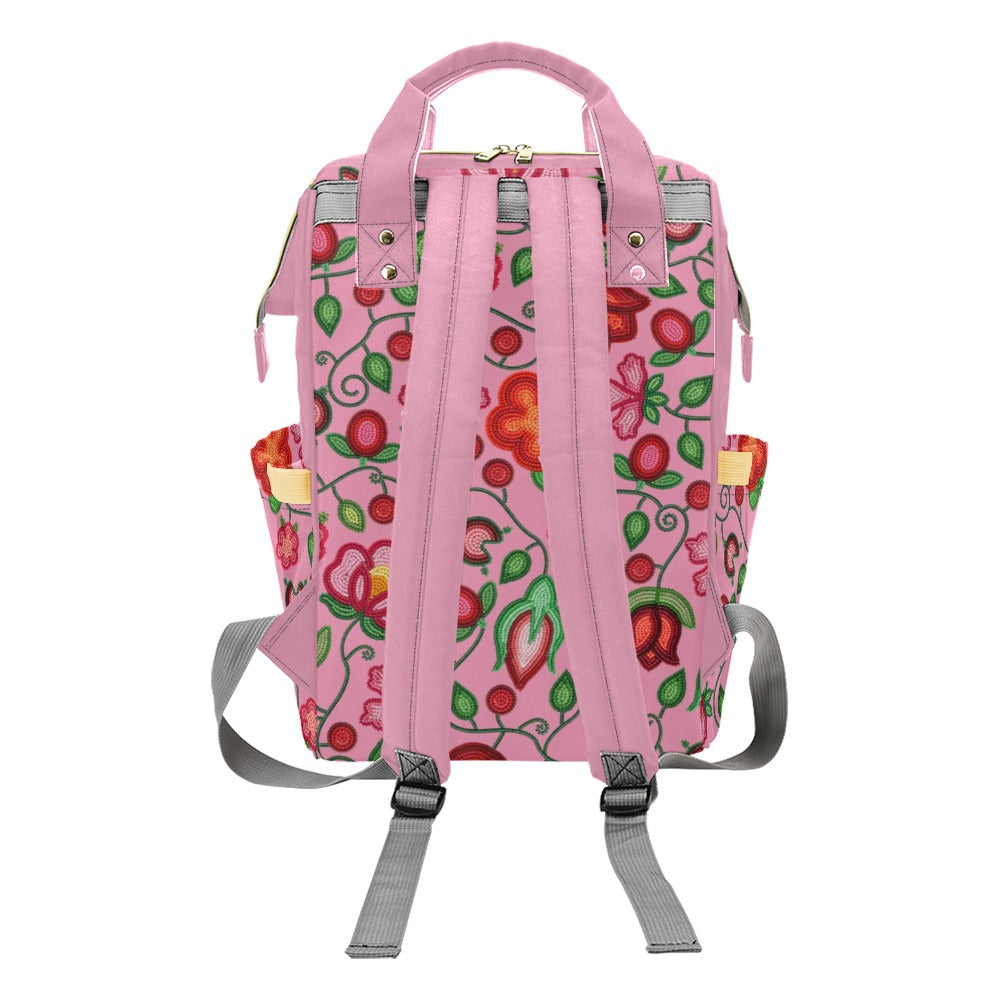 Rose Reverie Pink Multi-Function Diaper Backpack/Diaper Bag