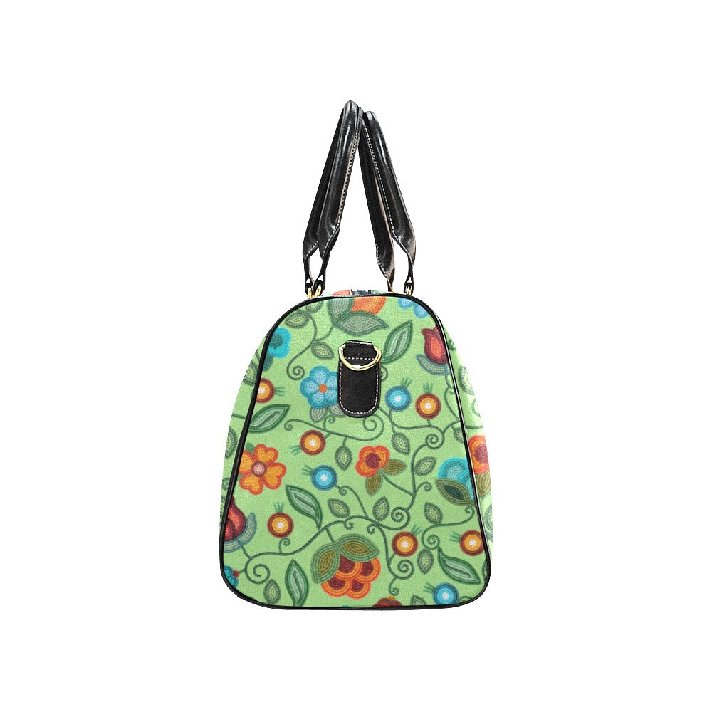 Prairie Fire Petals Sage Waterproof Travel Bag/Small