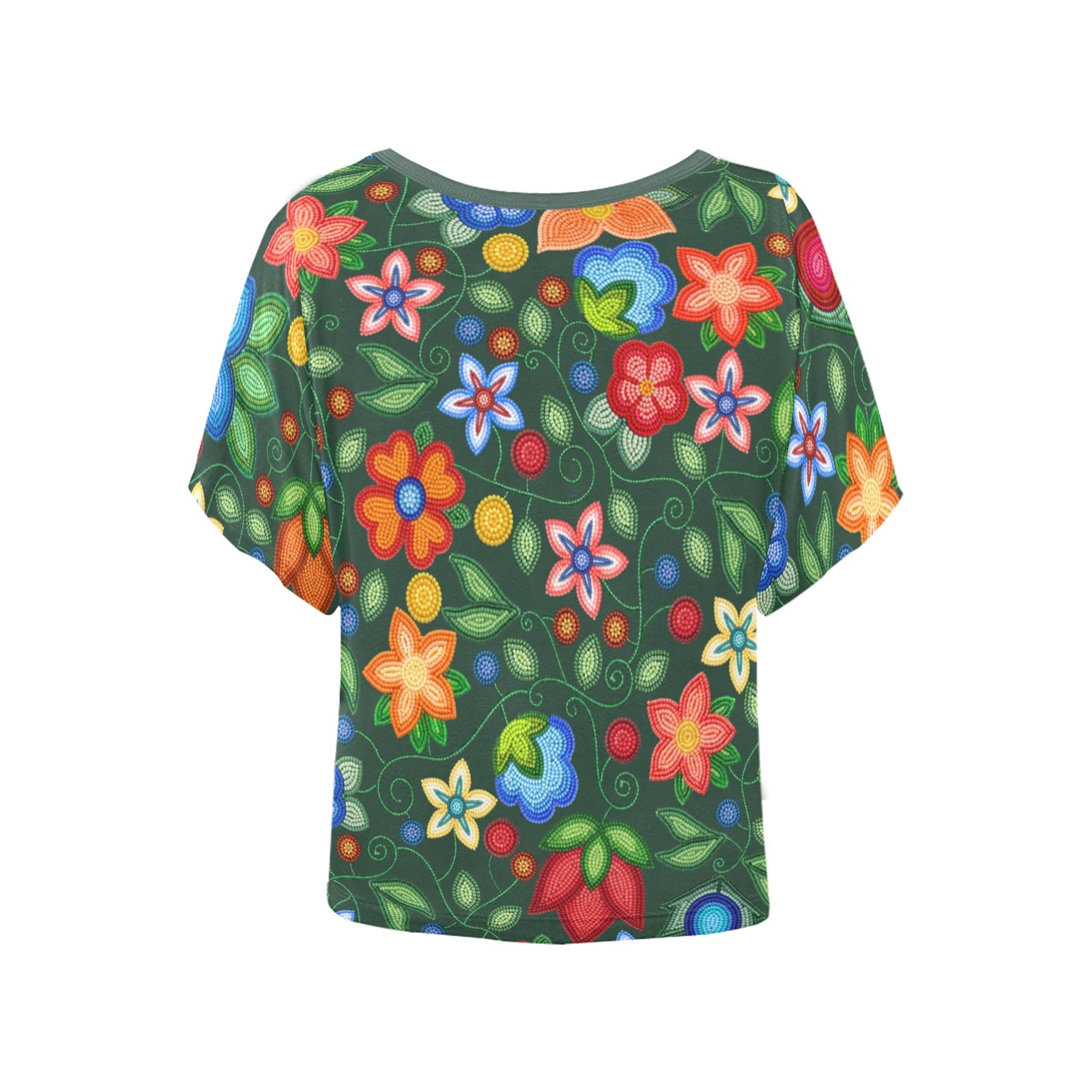 Morning Harmony Forest Women's Batwing-Sleeved Blouse T-shirt